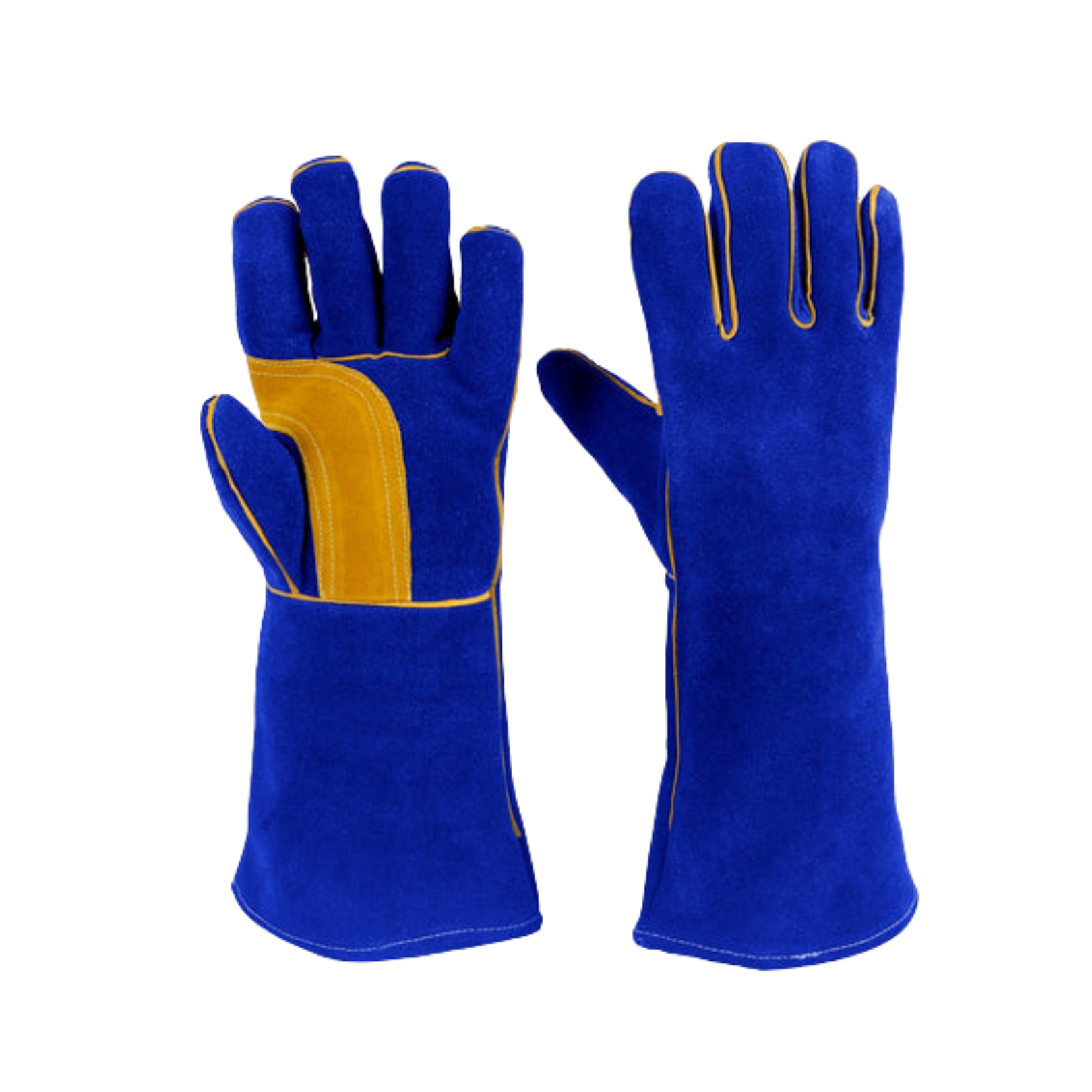 Heat Resistant Welder Blue Gloves